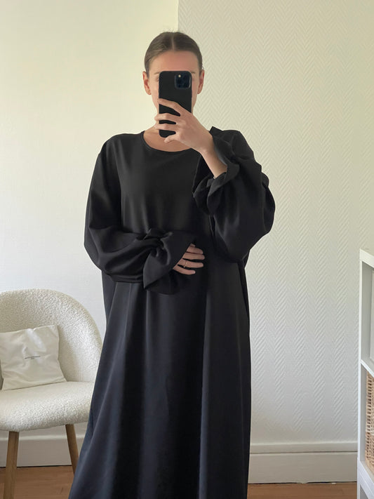 Abaya froncé aux manches