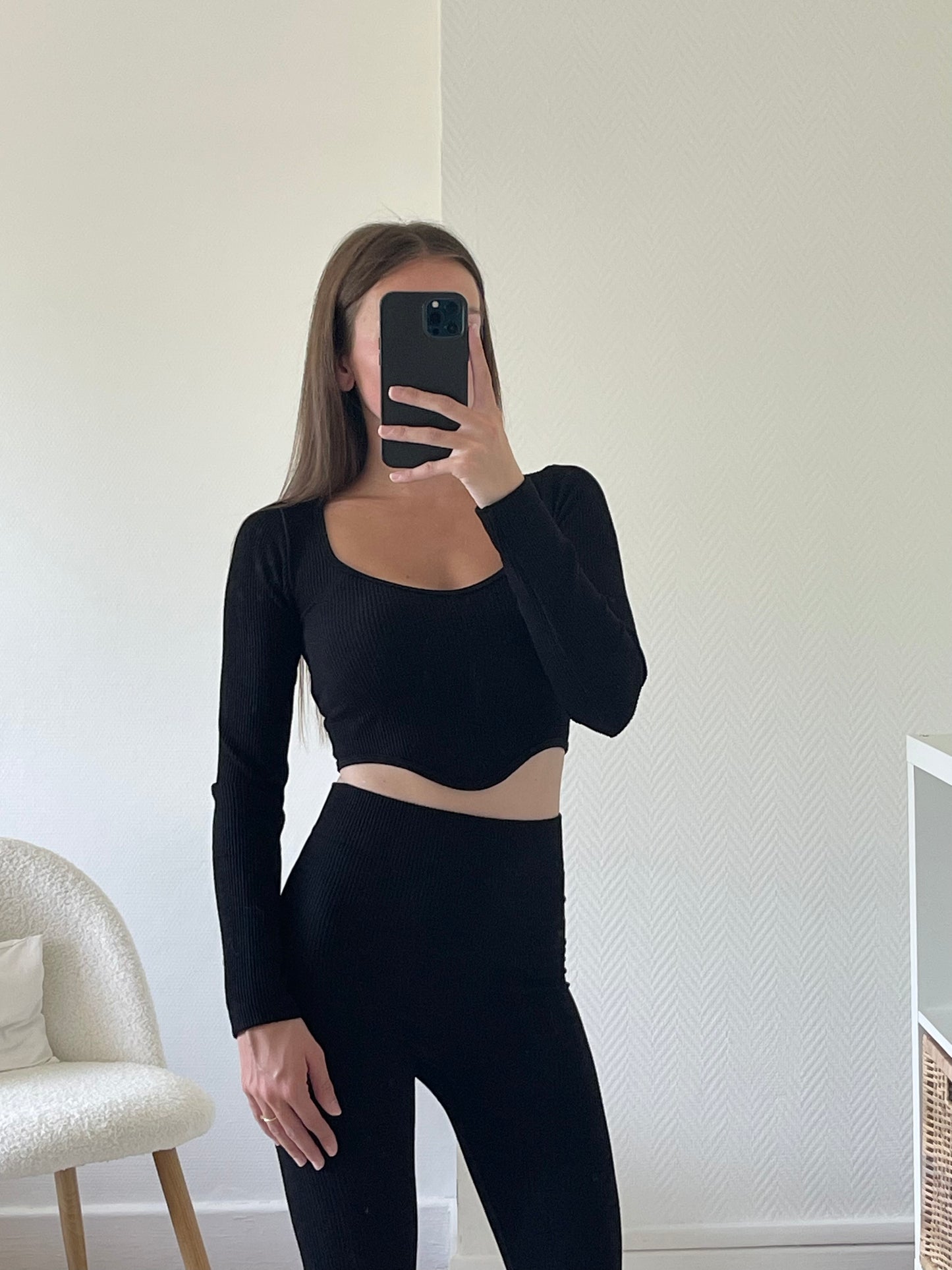 Ensemble crop top